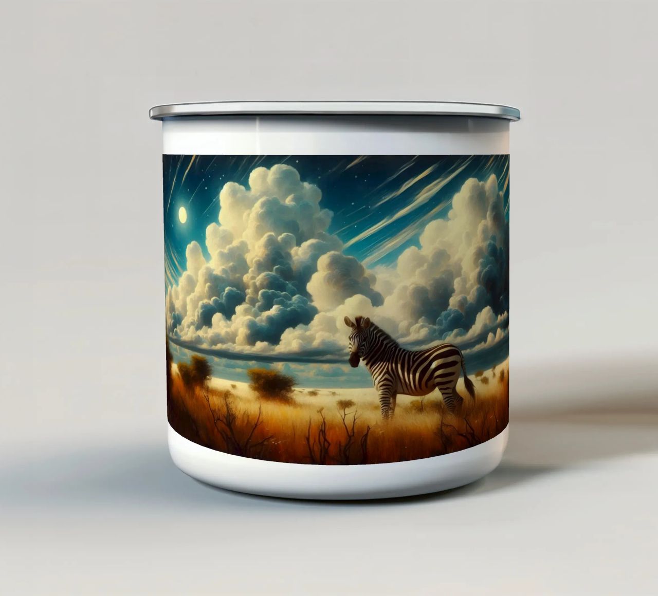 ZEBRE tazza in smalto da RUBIANT ART
