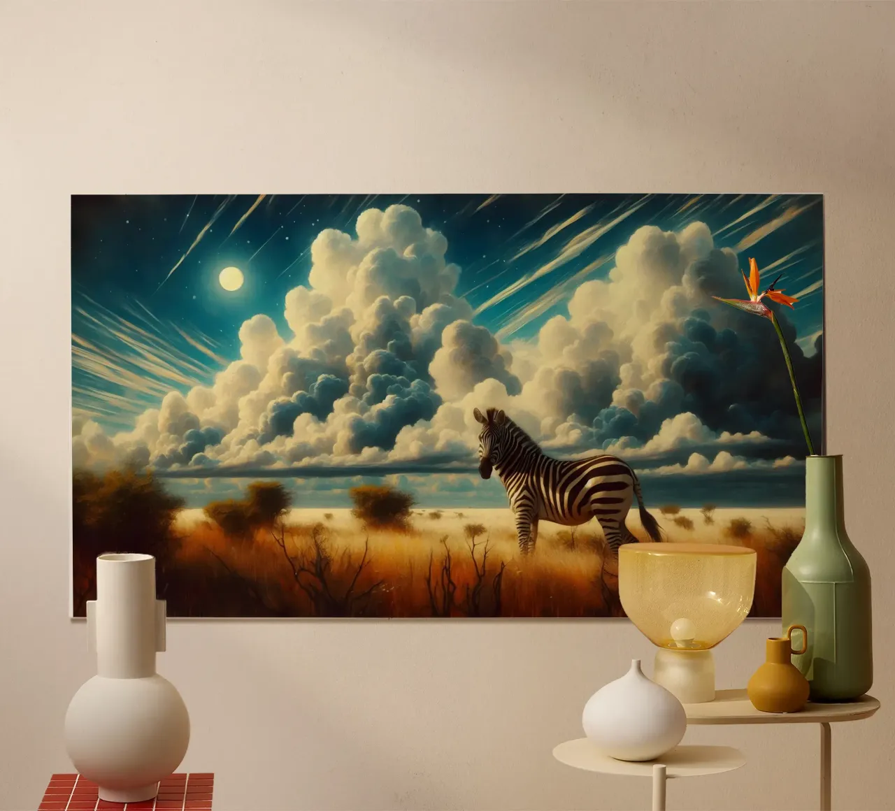 ZEBRE poster con telaio in plastica da RUBIANT ART