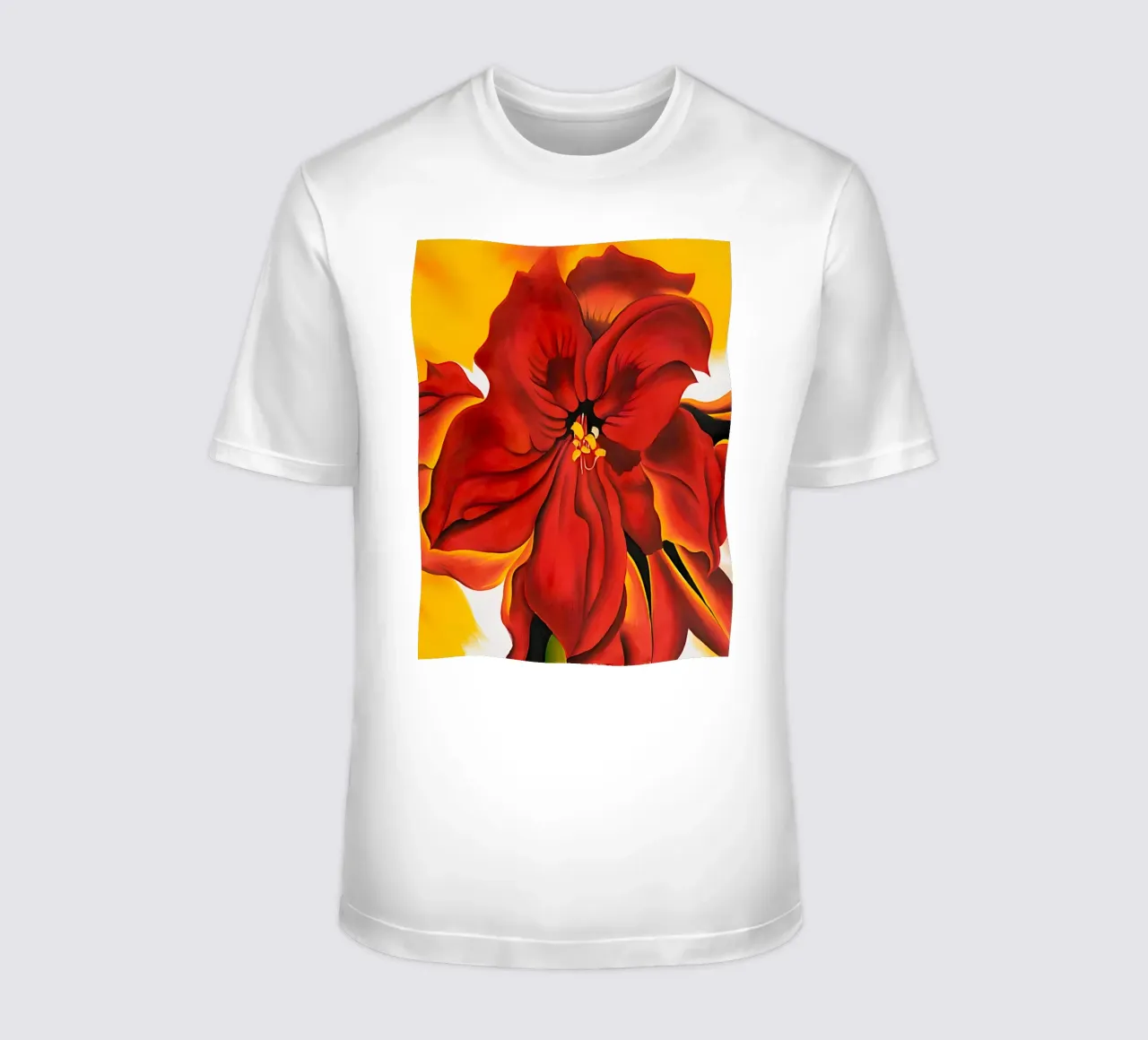 Georgia O'Keeffe - Amaryllis rosso t-shirt da Kinsley