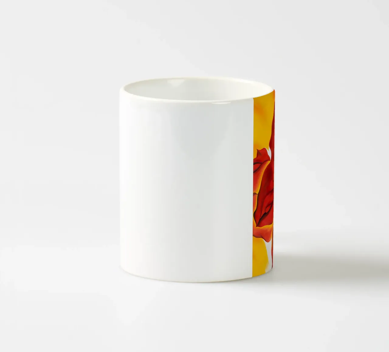 Georgia O'Keeffe - Amaryllis rosso tazza in ceramica da Kinsley