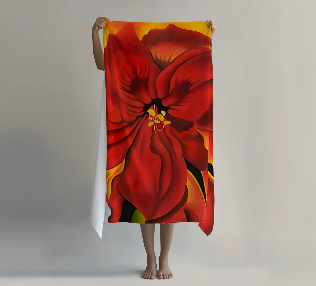 Georgia O'Keeffe - Amaryllis rosso telo mare da Kinsley