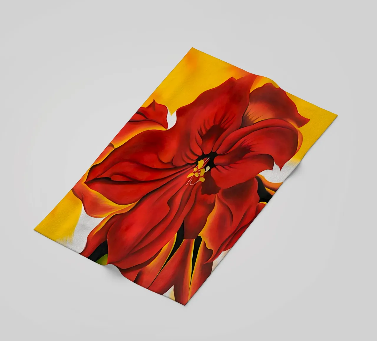 Georgia O'Keeffe - Amaryllis rosso telo mare da Kinsley