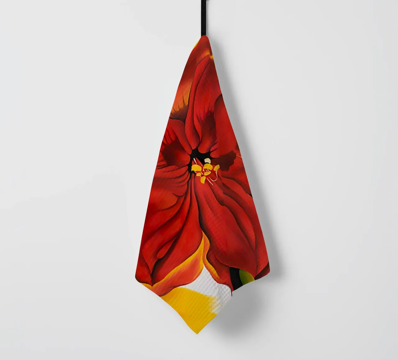 Georgia O'Keeffe - Amaryllis rosso canovaccio da cucina da Kinsley