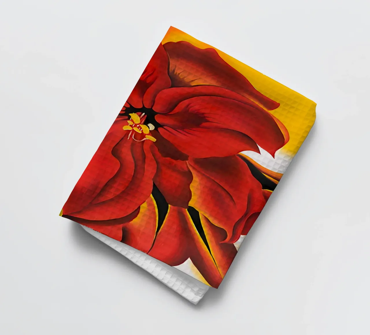Georgia O'Keeffe - Amaryllis rosso canovaccio da cucina da Kinsley