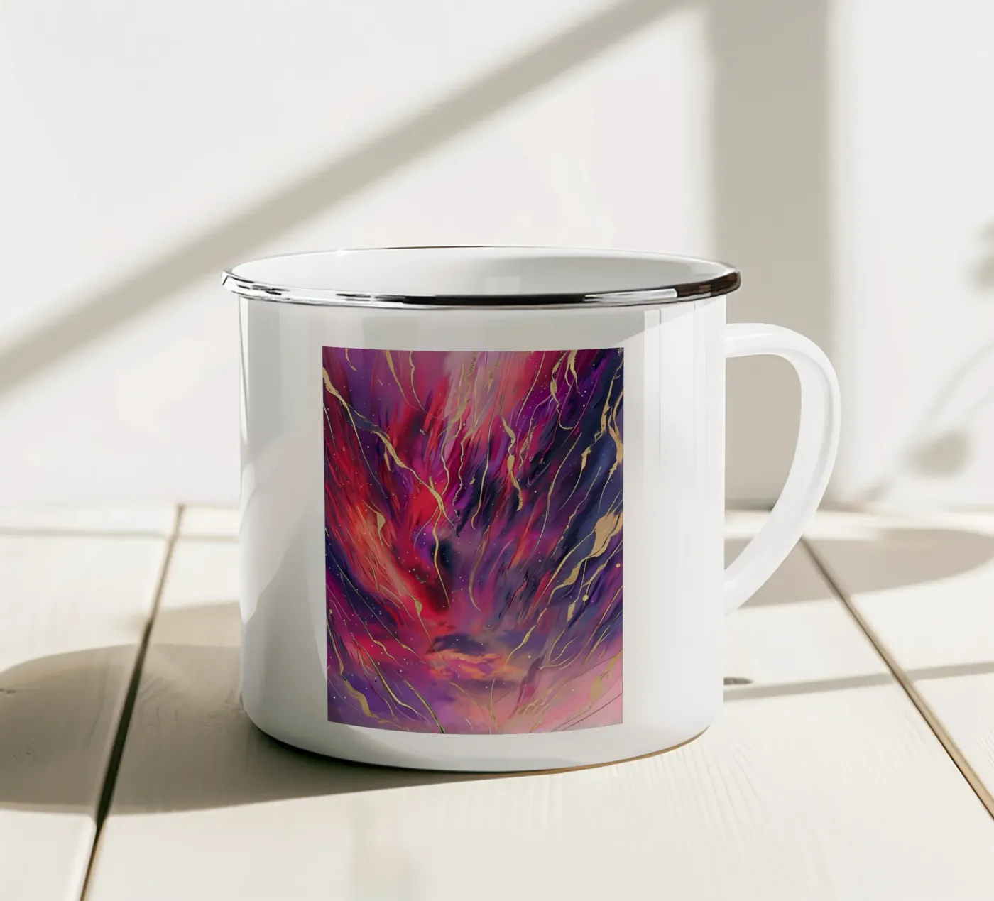 Celestial Symphony enamel mug by Artistic-shop