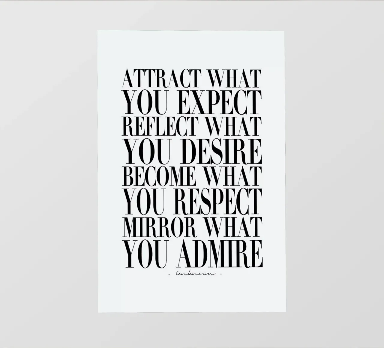 Attract What You telo in pvc da Honeymoon Hotel