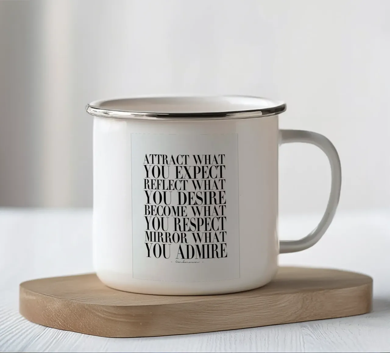 Attract What You tazza in smalto da Honeymoon Hotel