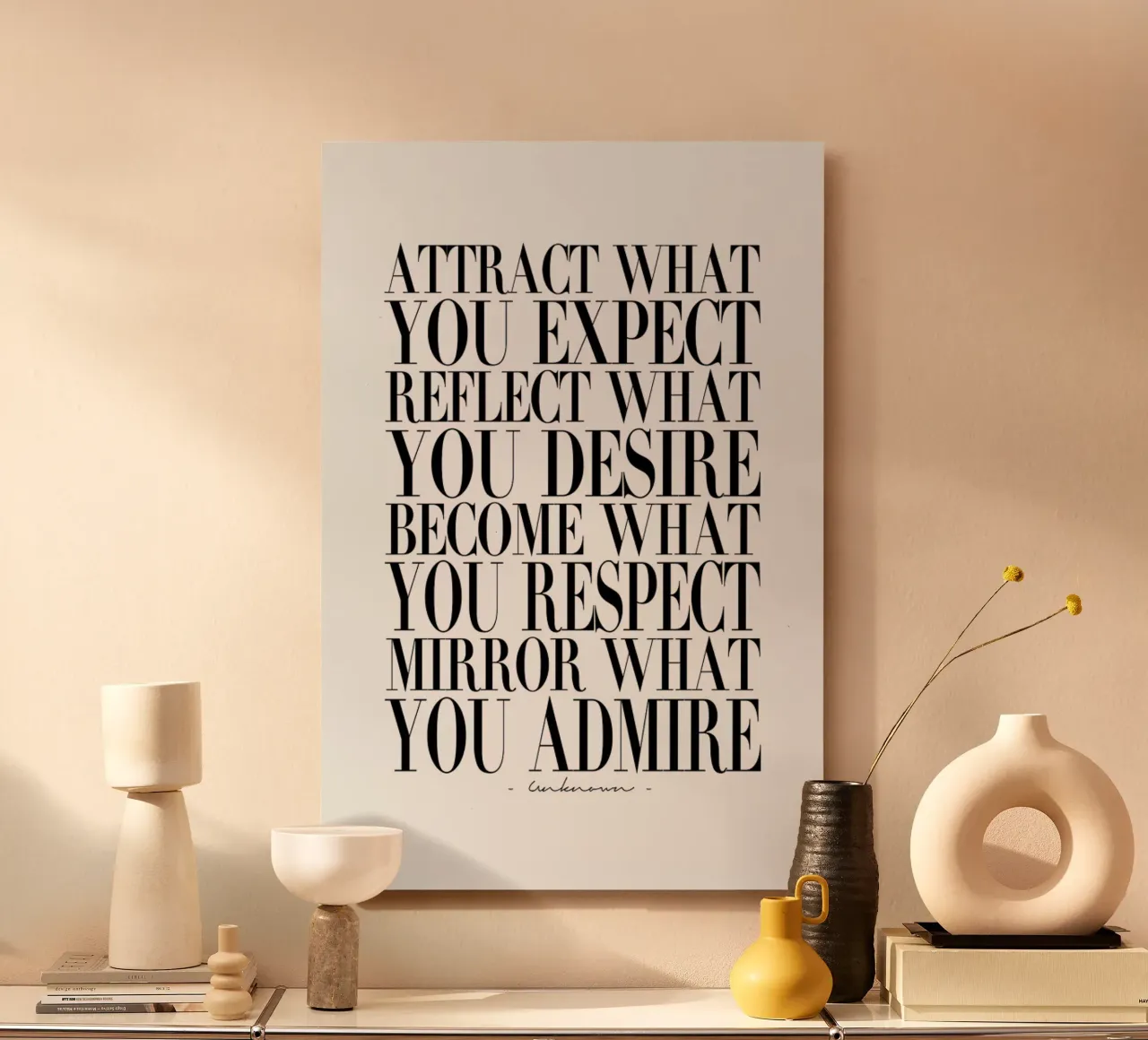Attract What You alluminio dibond da Honeymoon Hotel