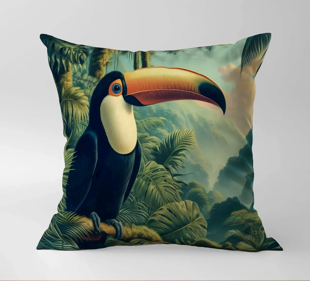 TOUCAN cuscino da RUBIANT ART