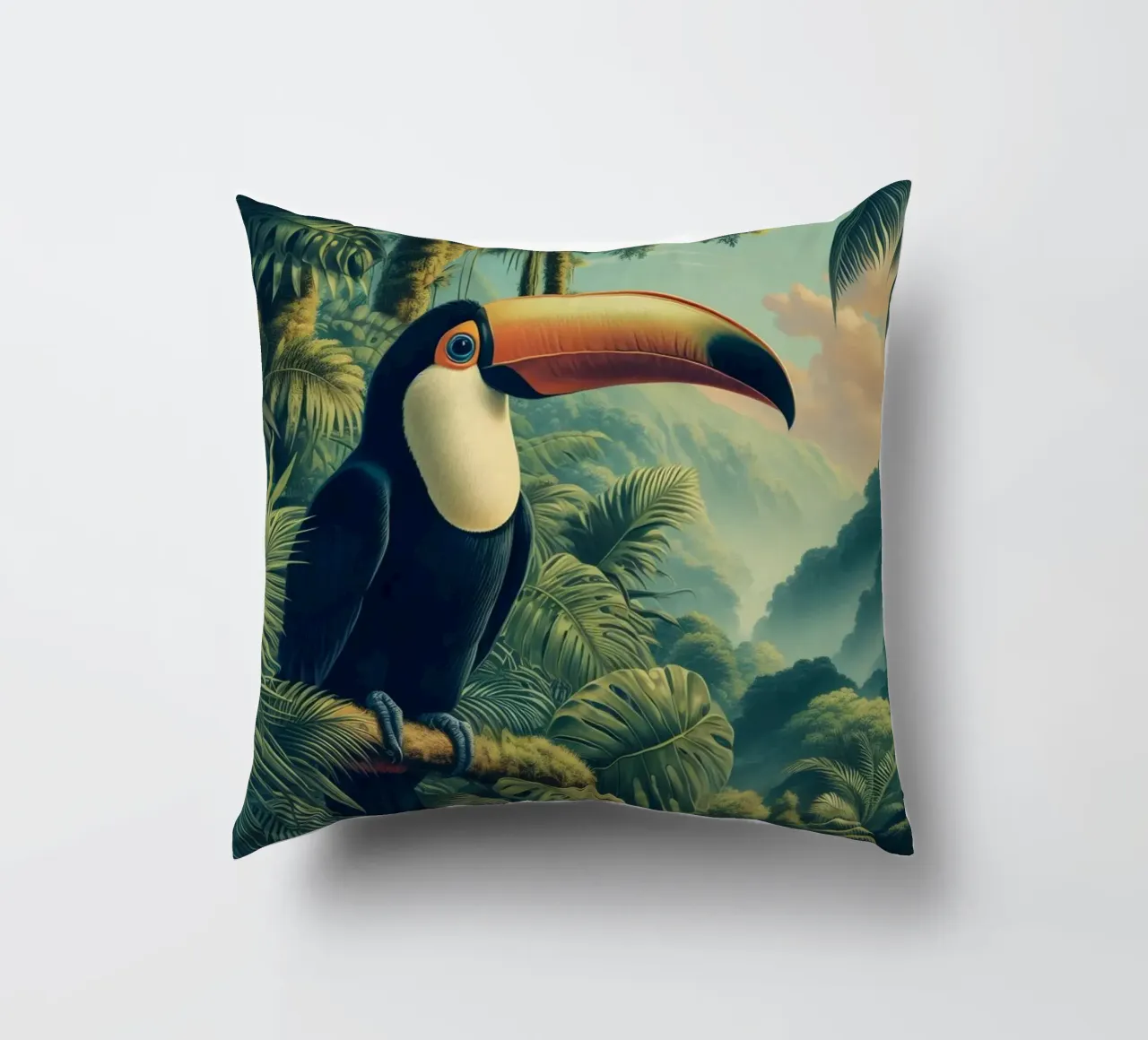TOUCAN cuscino da RUBIANT ART