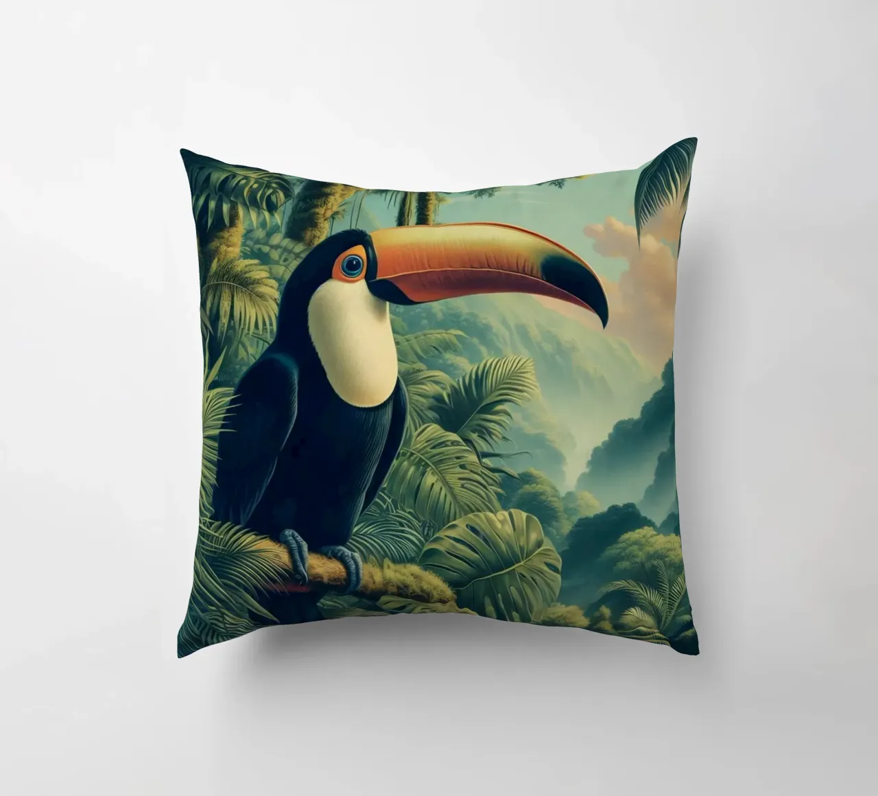TOUCAN cuscino da RUBIANT ART