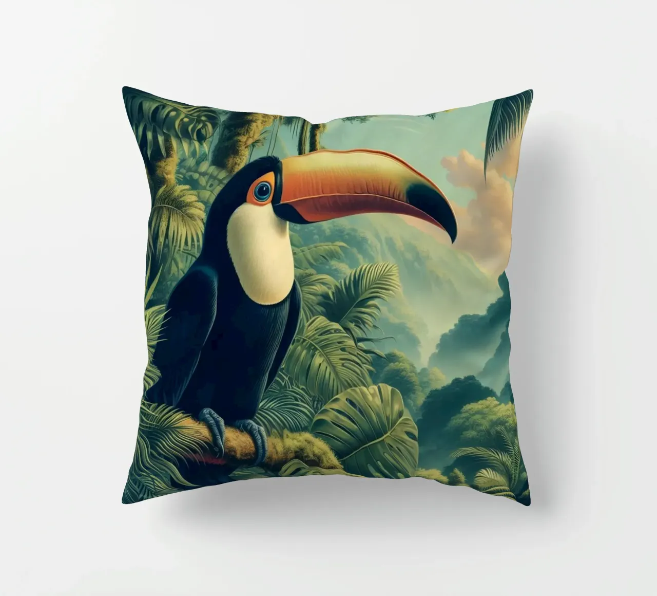 TOUCAN cuscino da RUBIANT ART