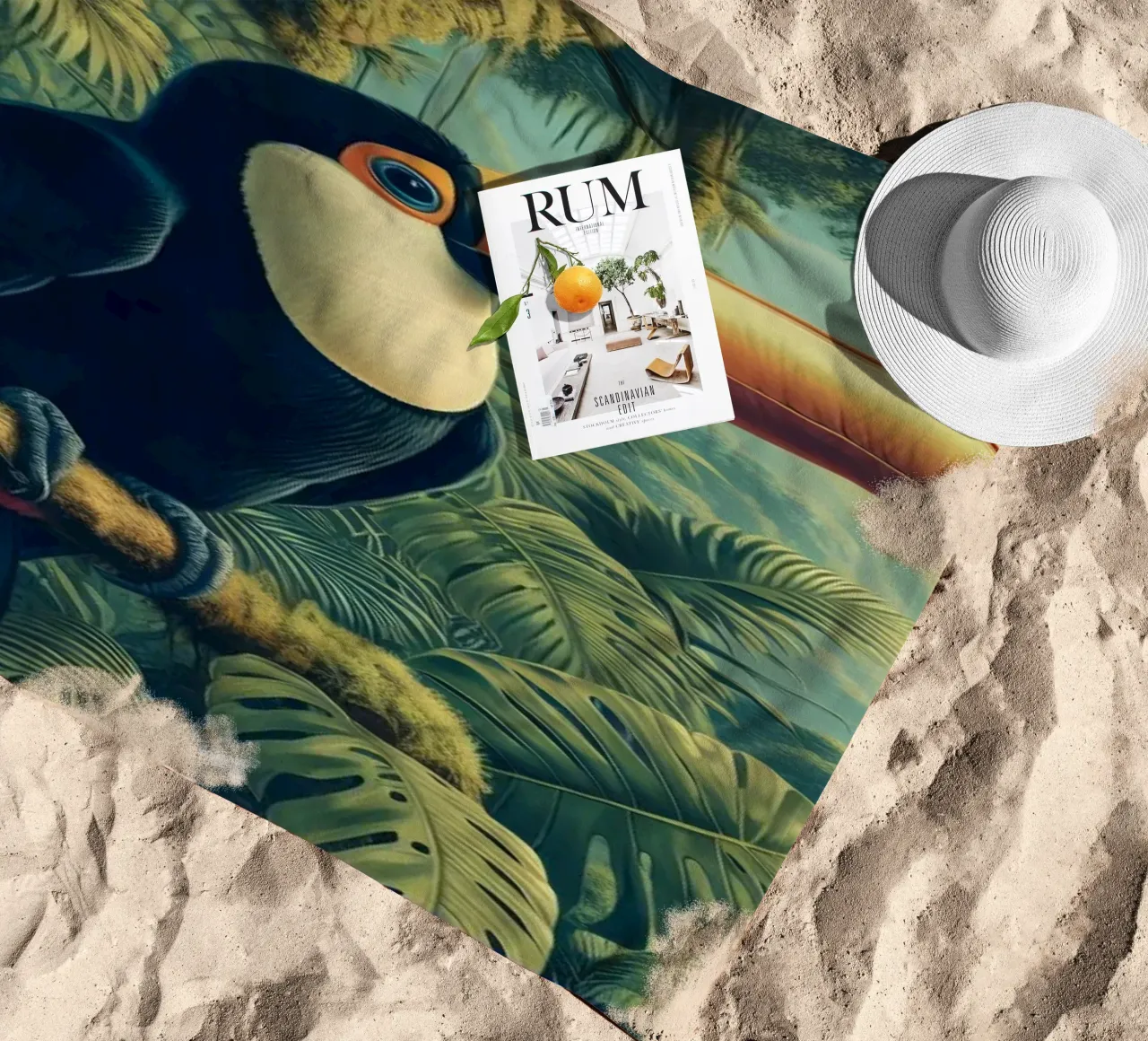 TOUCAN telo mare da RUBIANT ART