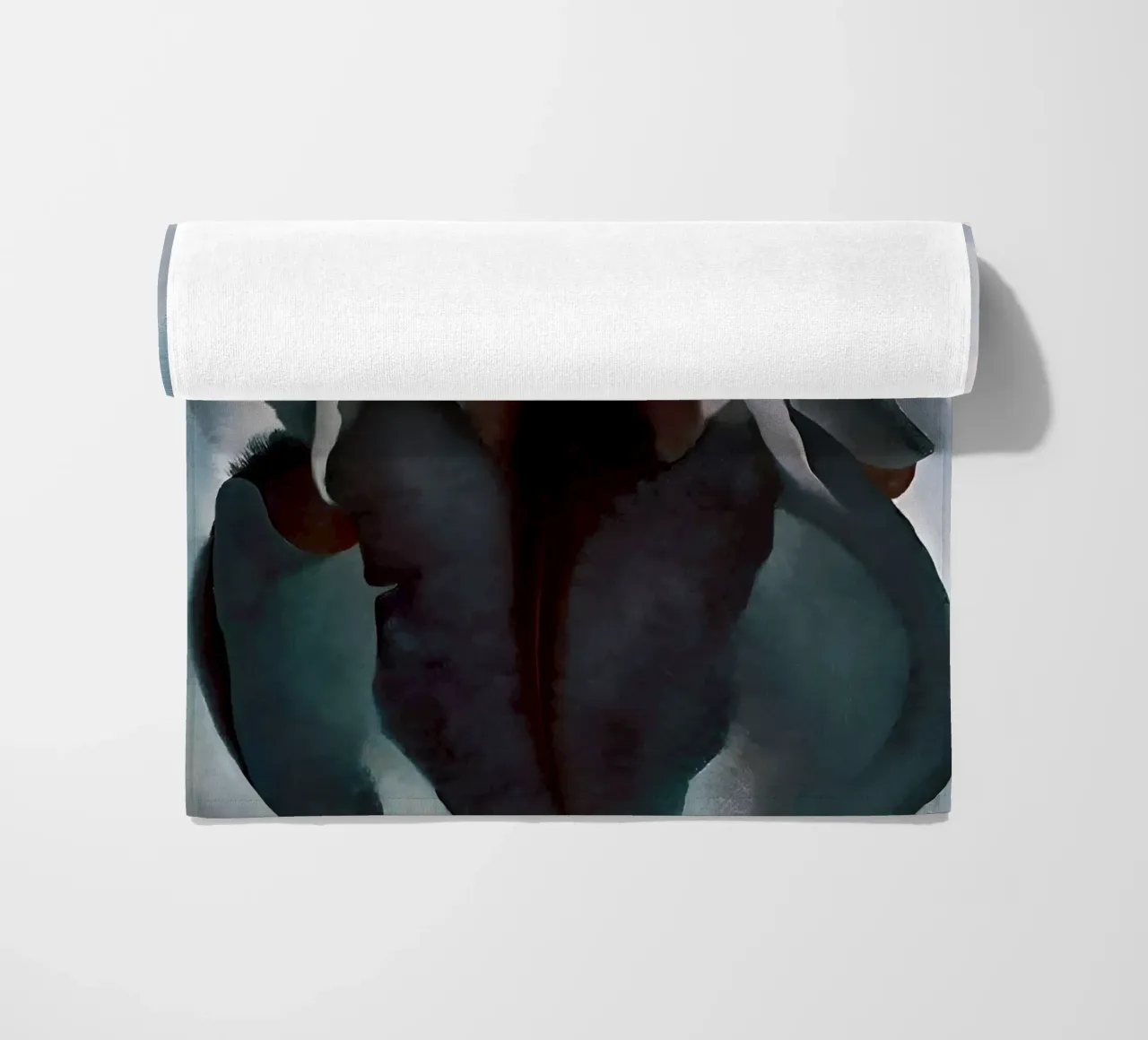 Georgia O'Keeffe - Black Iris III , 1926 beach towel by Kinsley