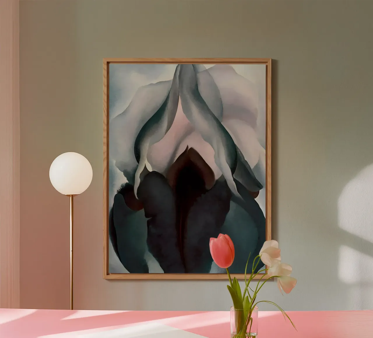 Georgia O'Keeffe - Iris nero III , 1926 alluminio dibond da Kinsley