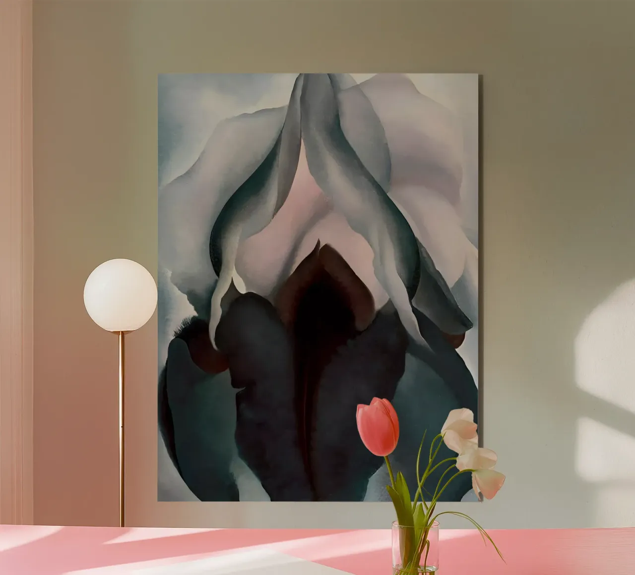 Georgia O'Keeffe - Iris nero III , 1926 alluminio dibond da Kinsley