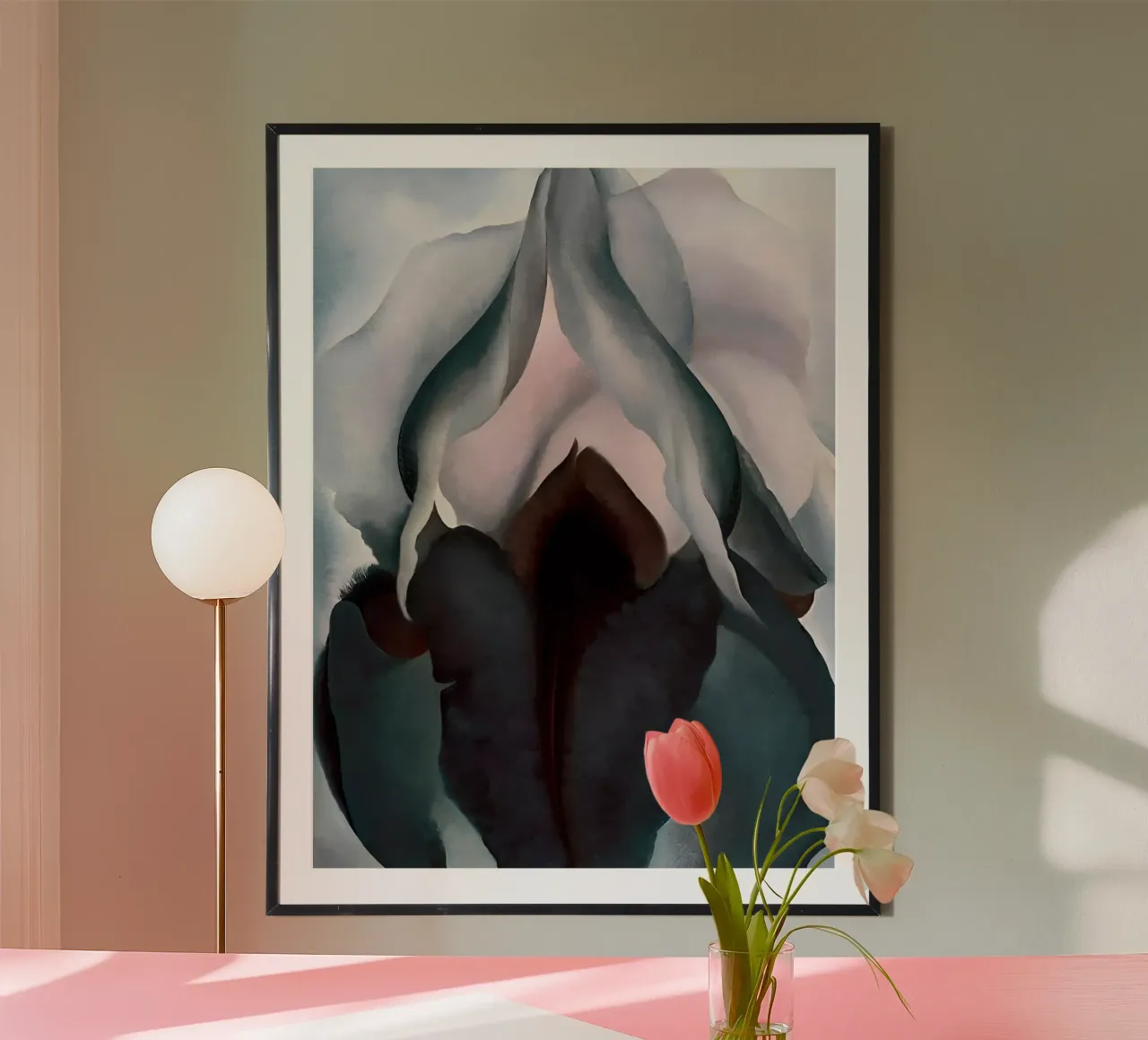 Georgia O'Keeffe - Schwarze Iris III , 1926 Hahnemühle von Kinsley