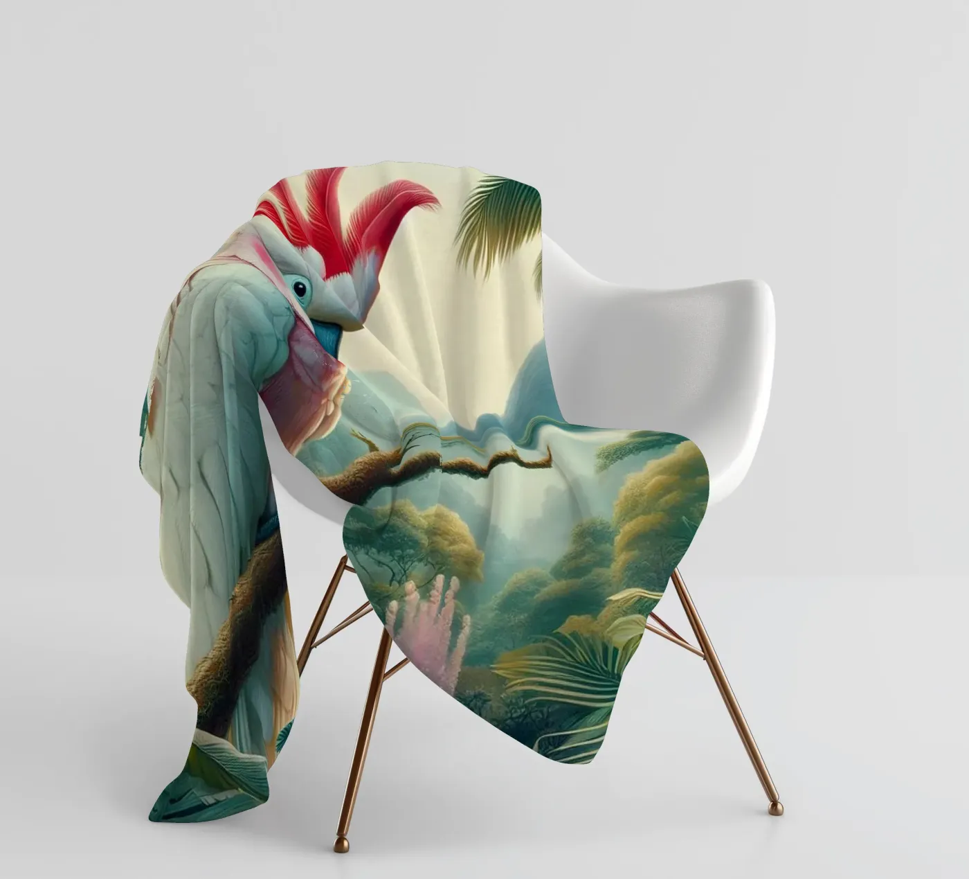 CACATOES fleecedeken van RUBIANT ART