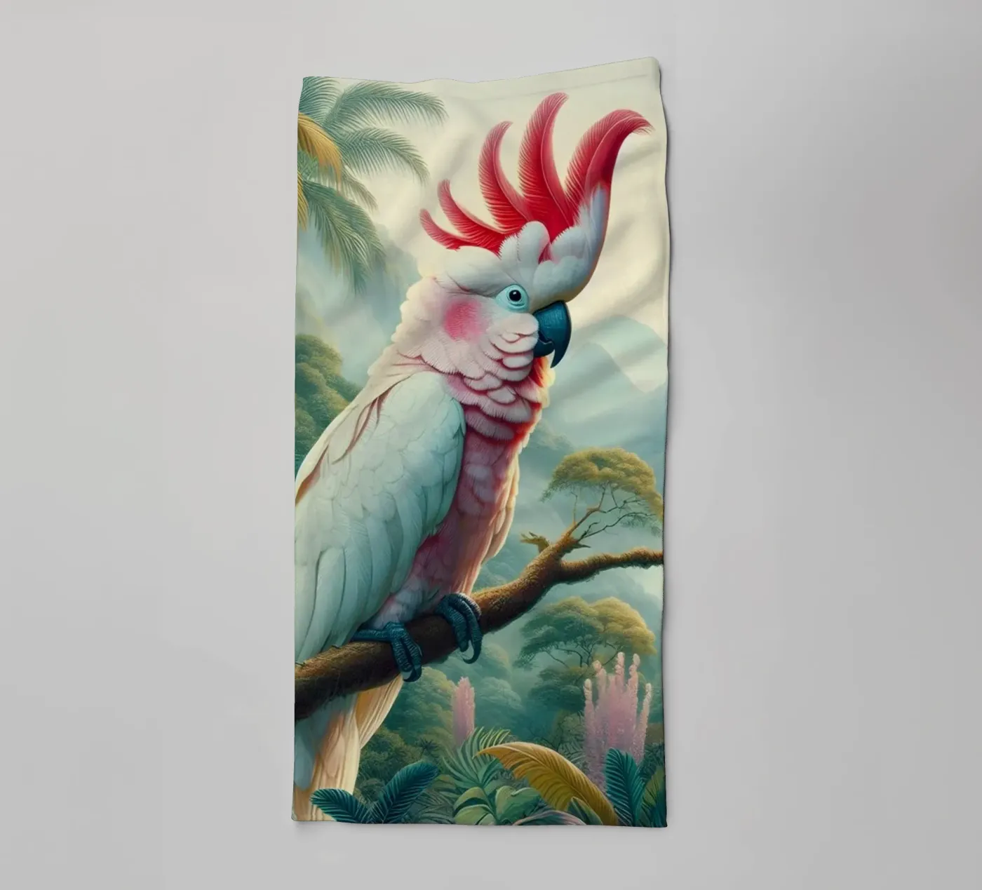 CACATOES badhanddoek van RUBIANT ART