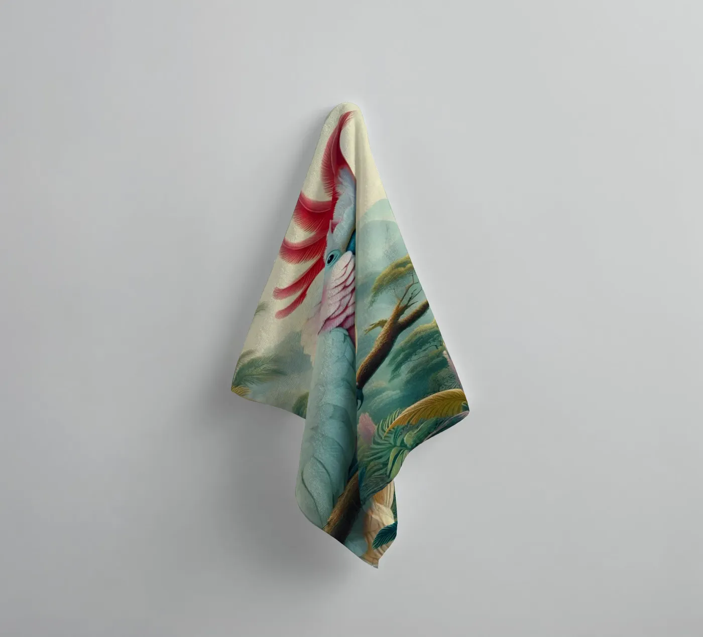 CACATOES badhanddoek van RUBIANT ART