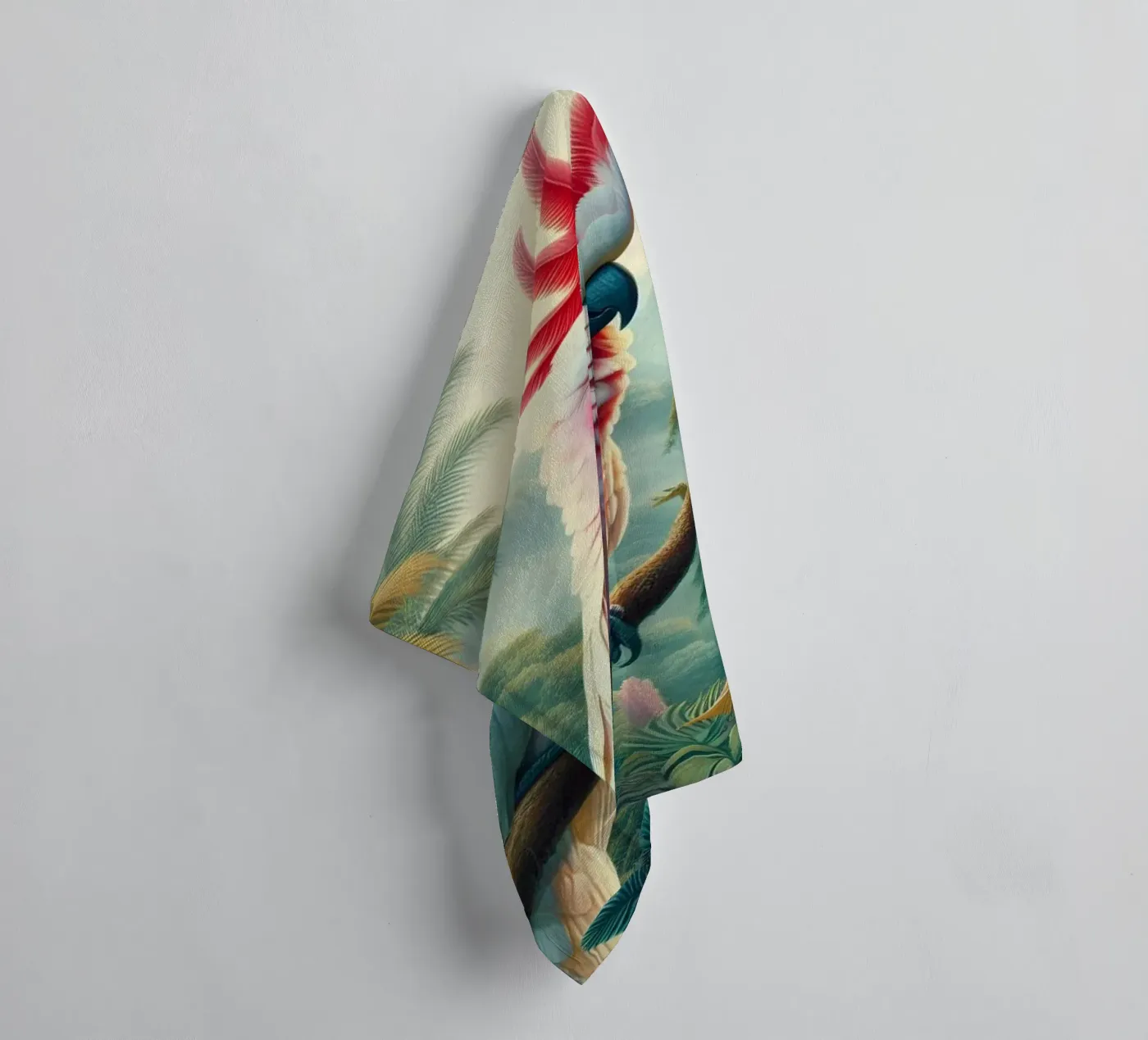 CACATOES badhanddoek van RUBIANT ART