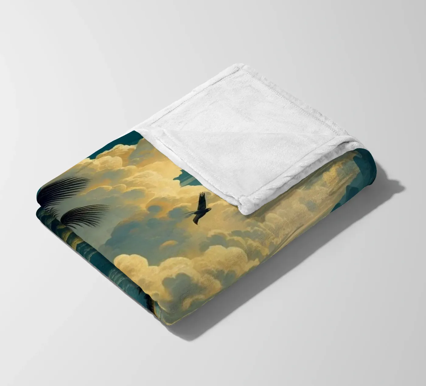 CACATOES fleece blanket by RUBIANT ART