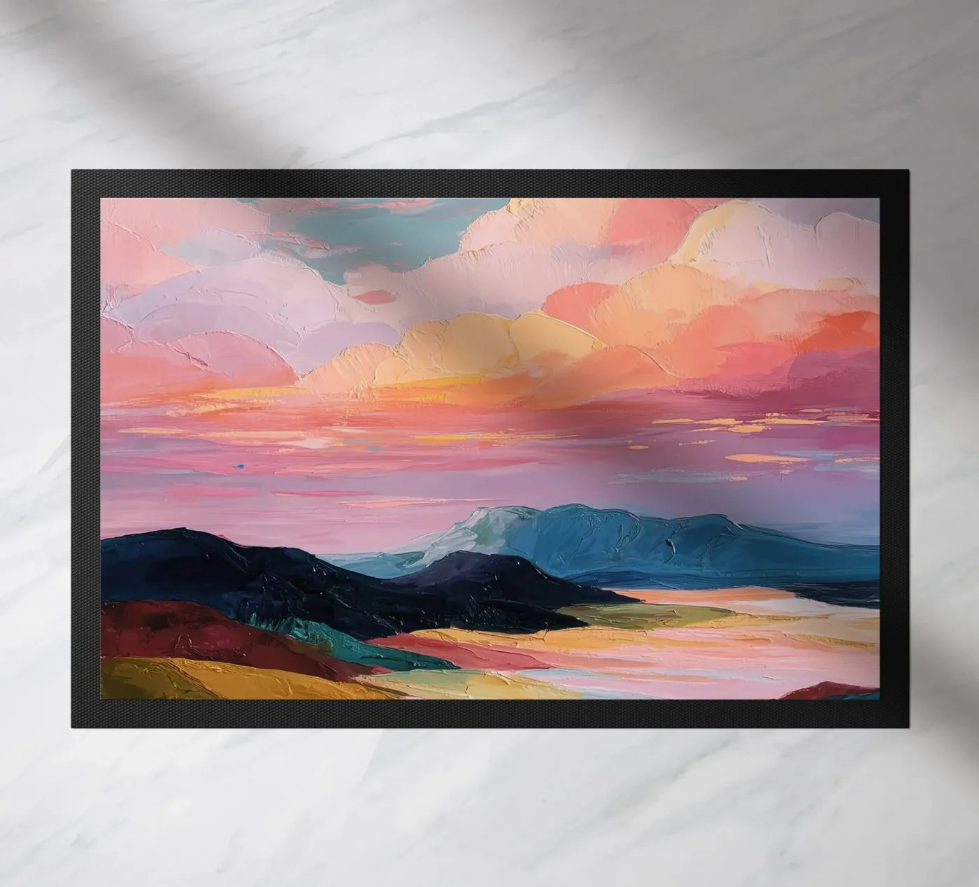 Soft Sky Reflection doormat by softsoul