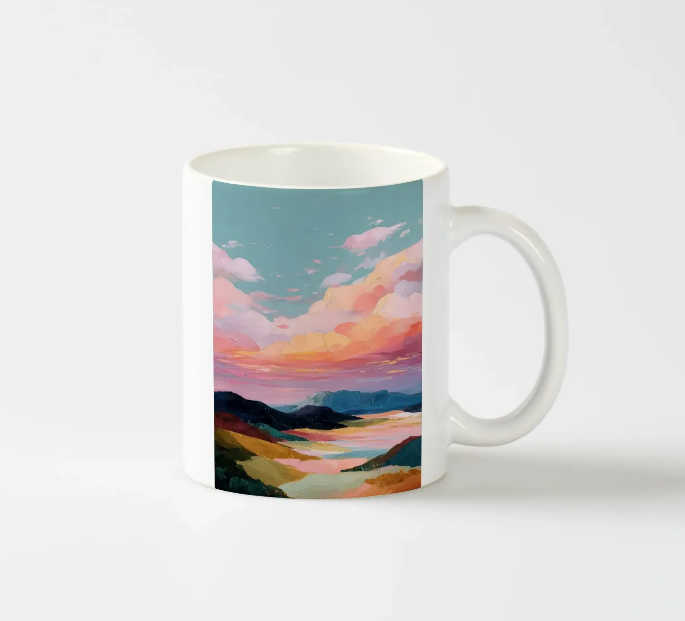 Soft Sky Reflection ceramic mug by softsoul