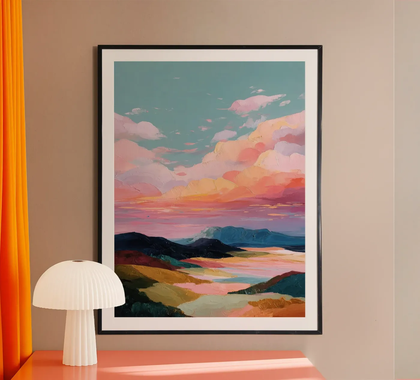 Soft Sky Reflection Poster von softsoul