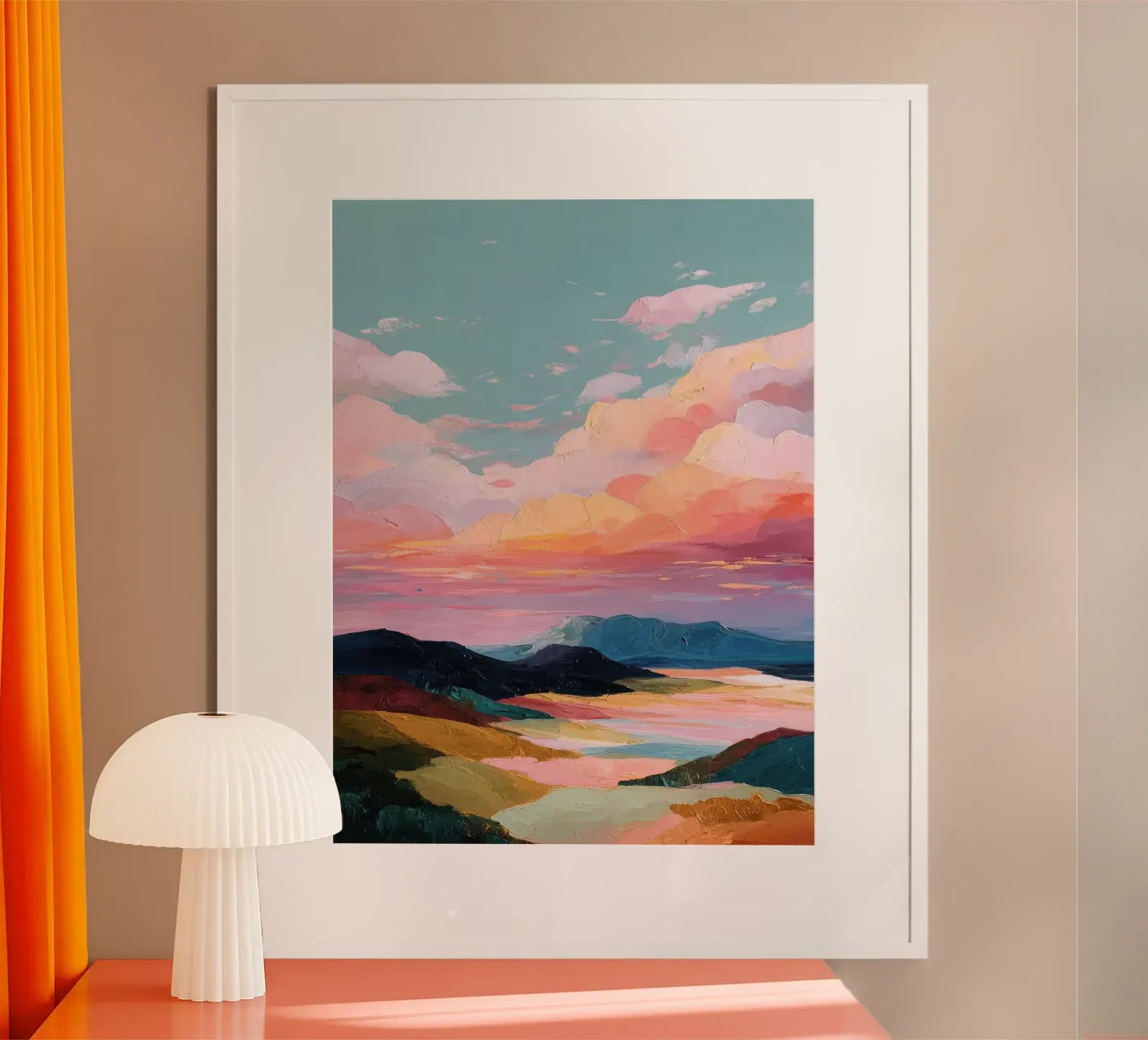 Soft Sky Reflection Poster von softsoul