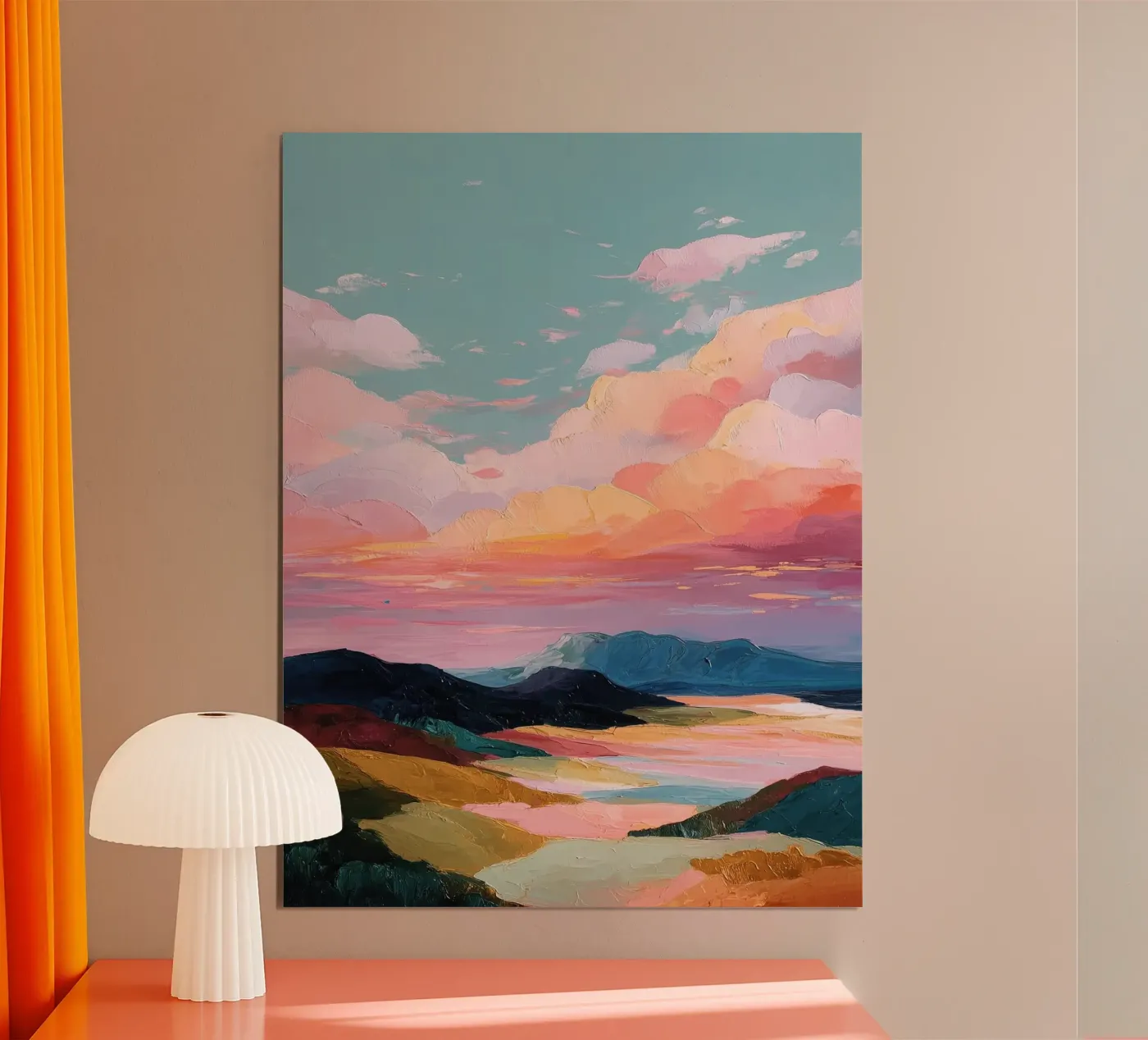 Soft Sky Reflection Poster von softsoul