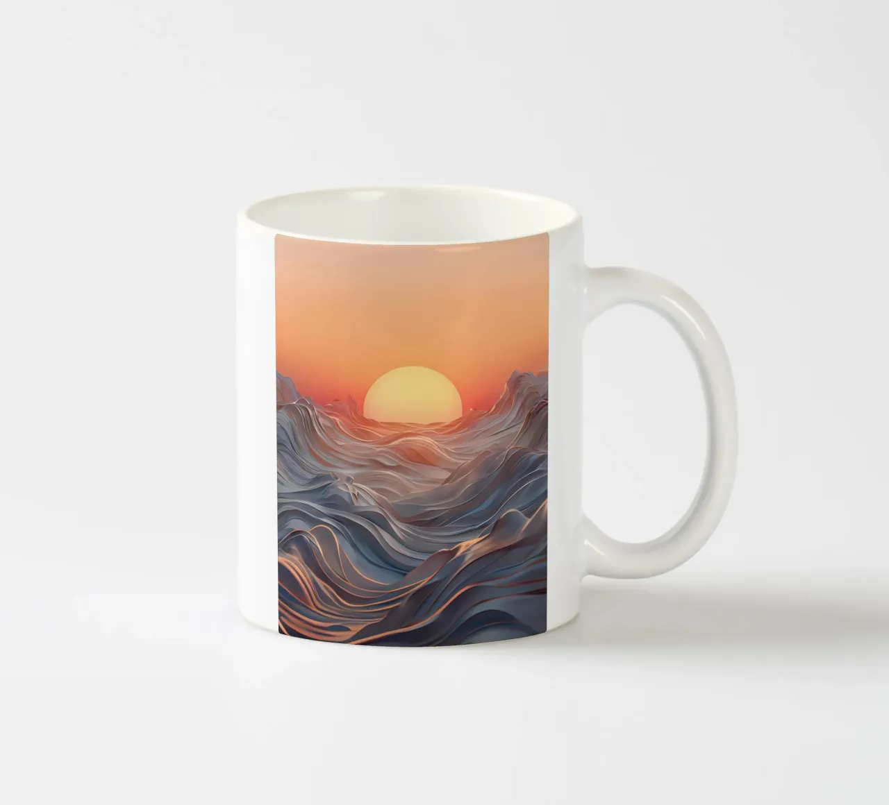 Sunset Symphony ceramic mug by Artistic-shop