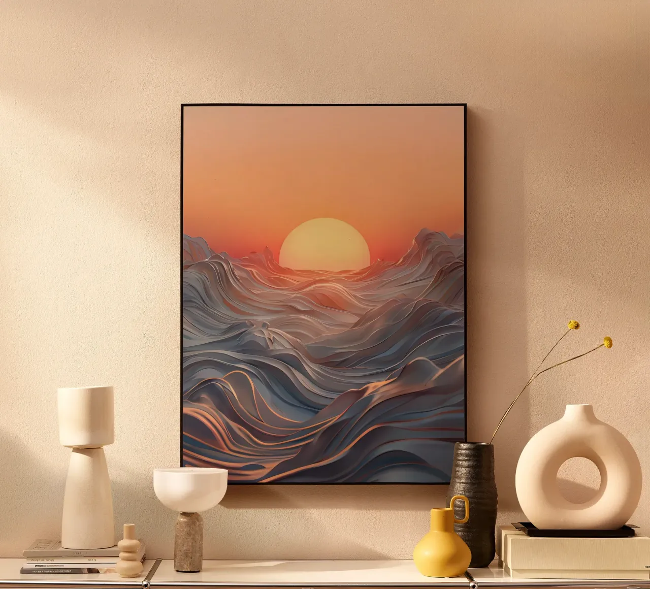 Sinfonia al tramonto pannello forex da Artistic-shop