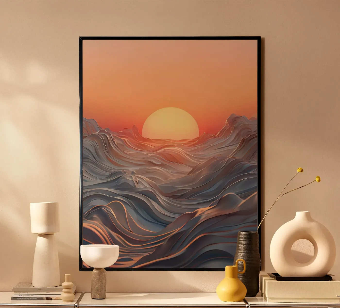 Sonnenuntergangssinfonie Poster von Artistic-shop