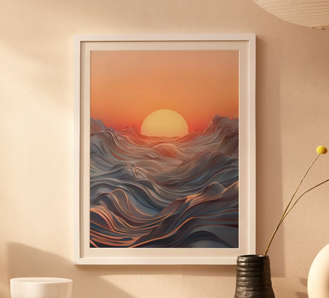 Sonnenuntergangssinfonie Poster von Artistic-shop