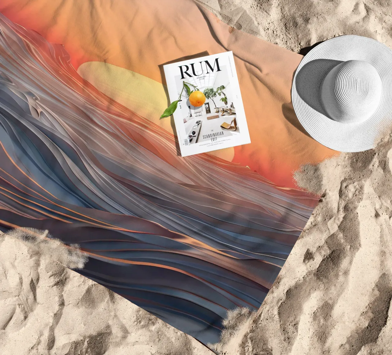 Sinfonia al tramonto telo mare da Artistic-shop