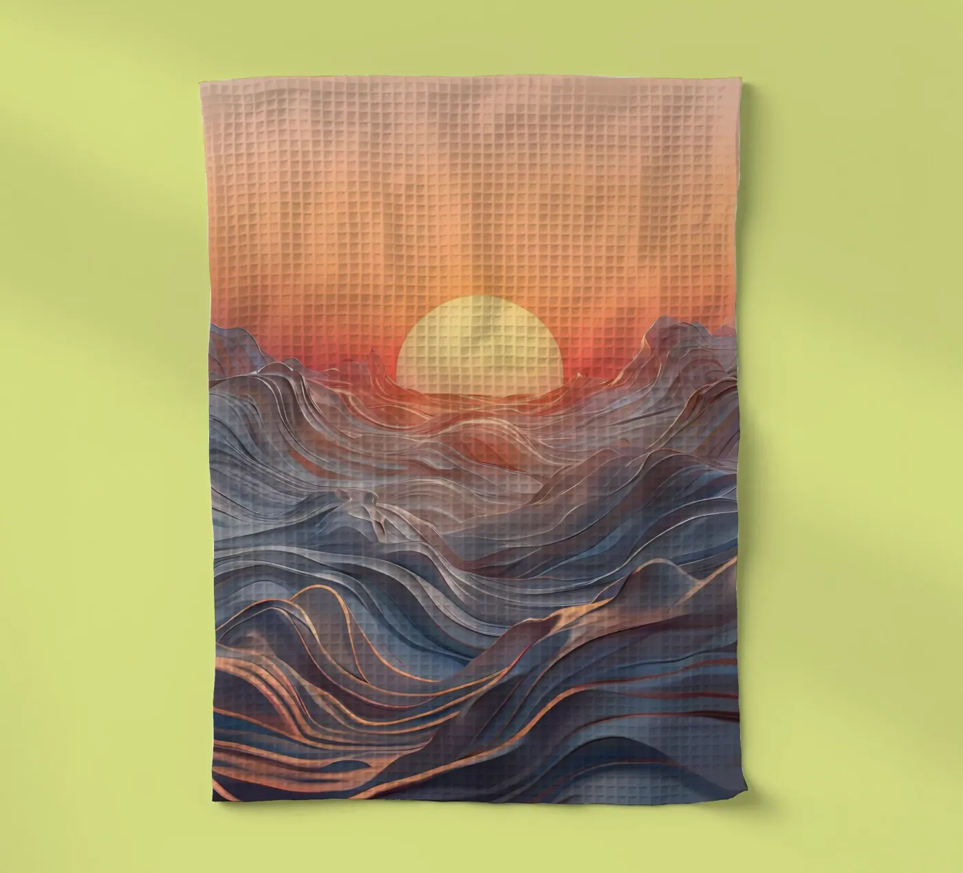 Sunset Symphony tea towel by Artistic-shop