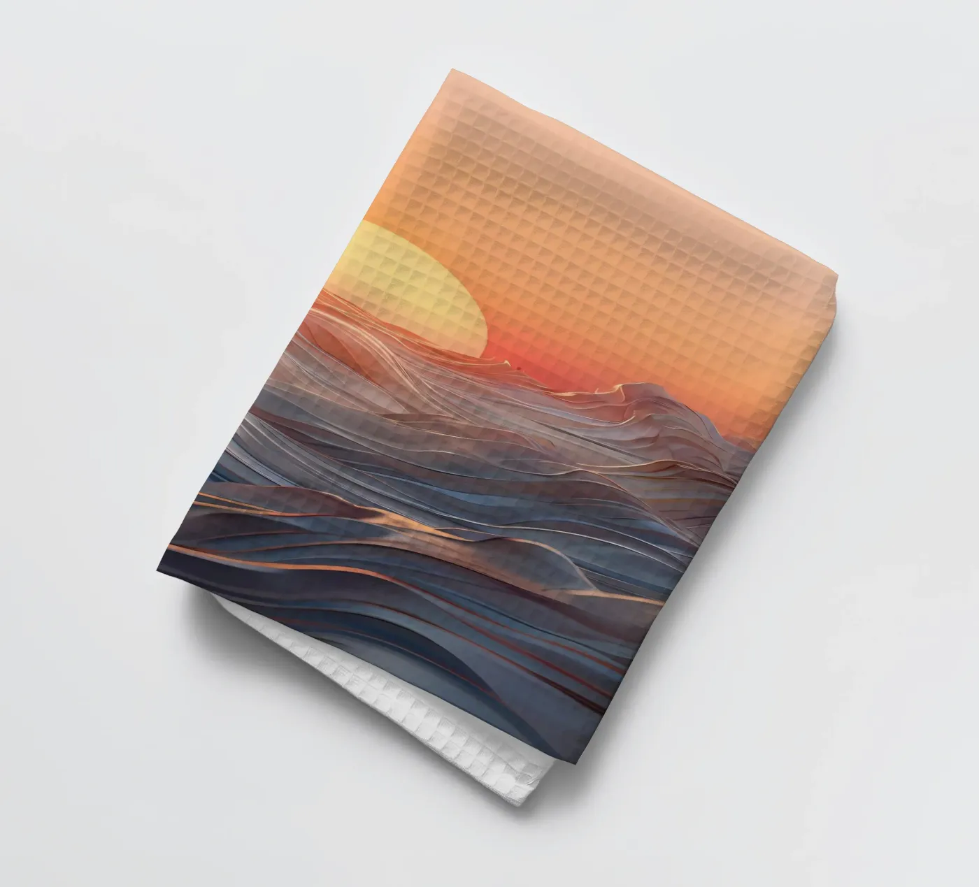 Sunset Symphony tea towel by Artistic-shop