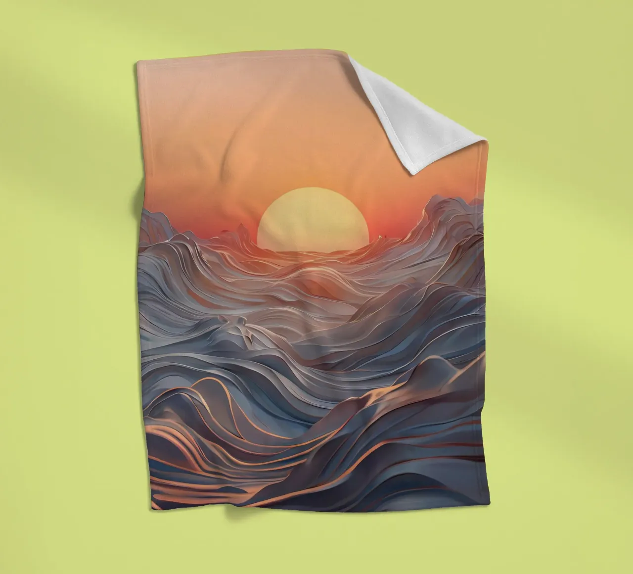 Zonsondergang Symfonie fleecedeken van Artistic-shop