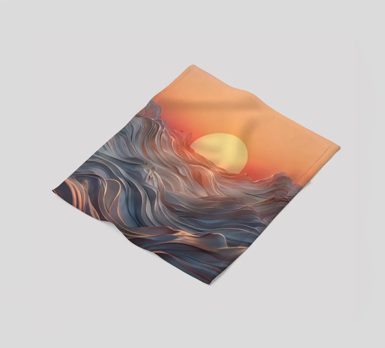 Zonsondergang Symfonie fleecedeken van Artistic-shop