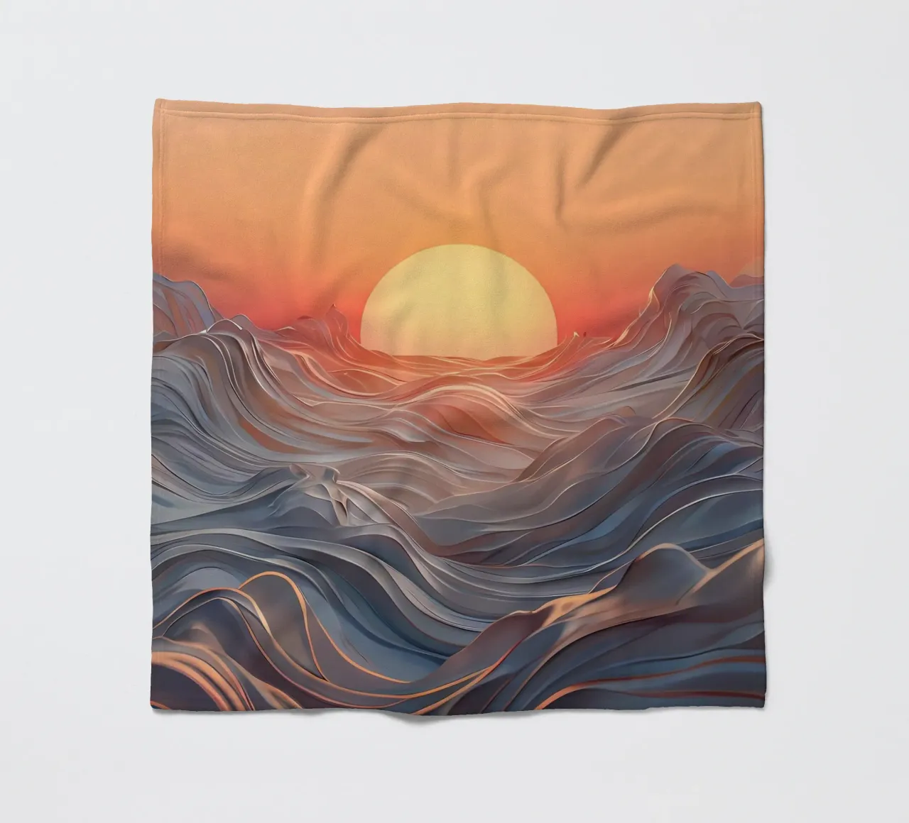 Zonsondergang Symfonie fleecedeken van Artistic-shop