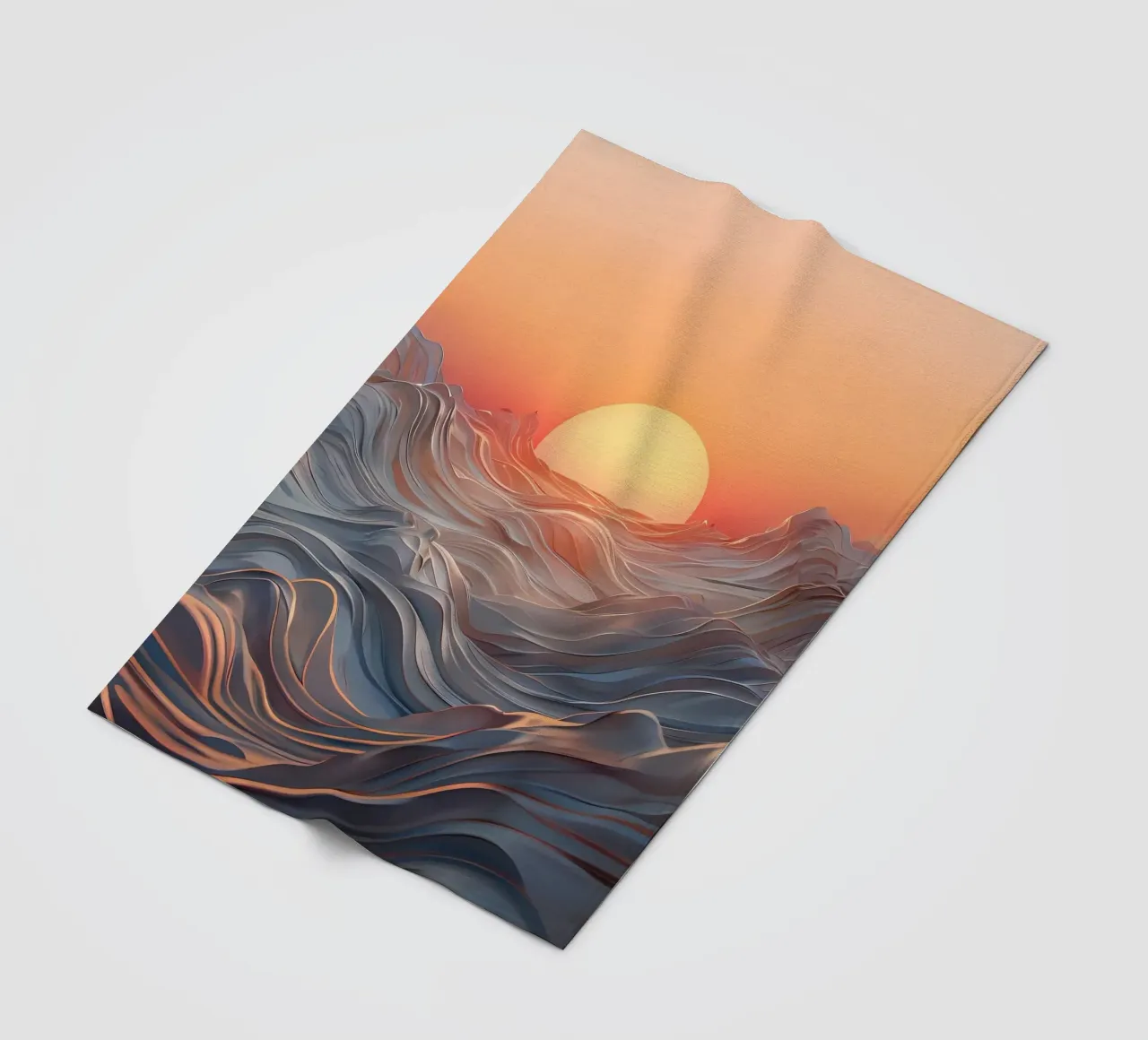 Zonsondergang Symfonie fleecedeken van Artistic-shop