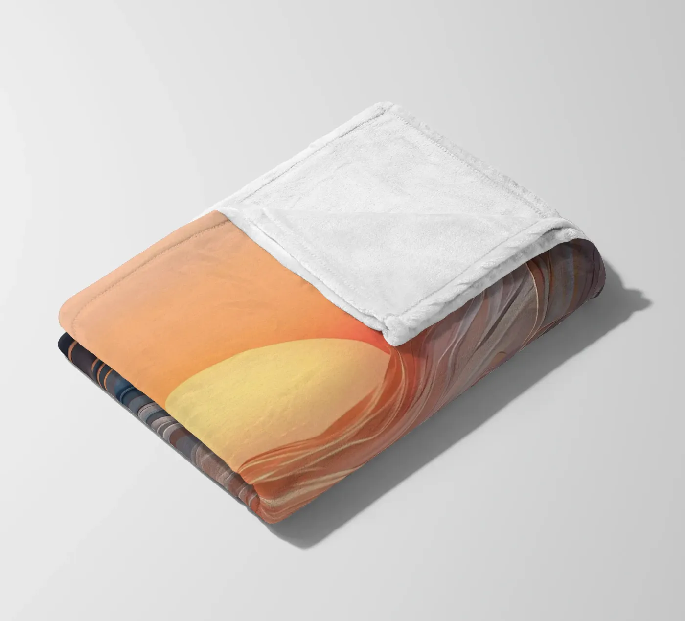 Sunset Symphony fleece blanket by Artistic-shop
