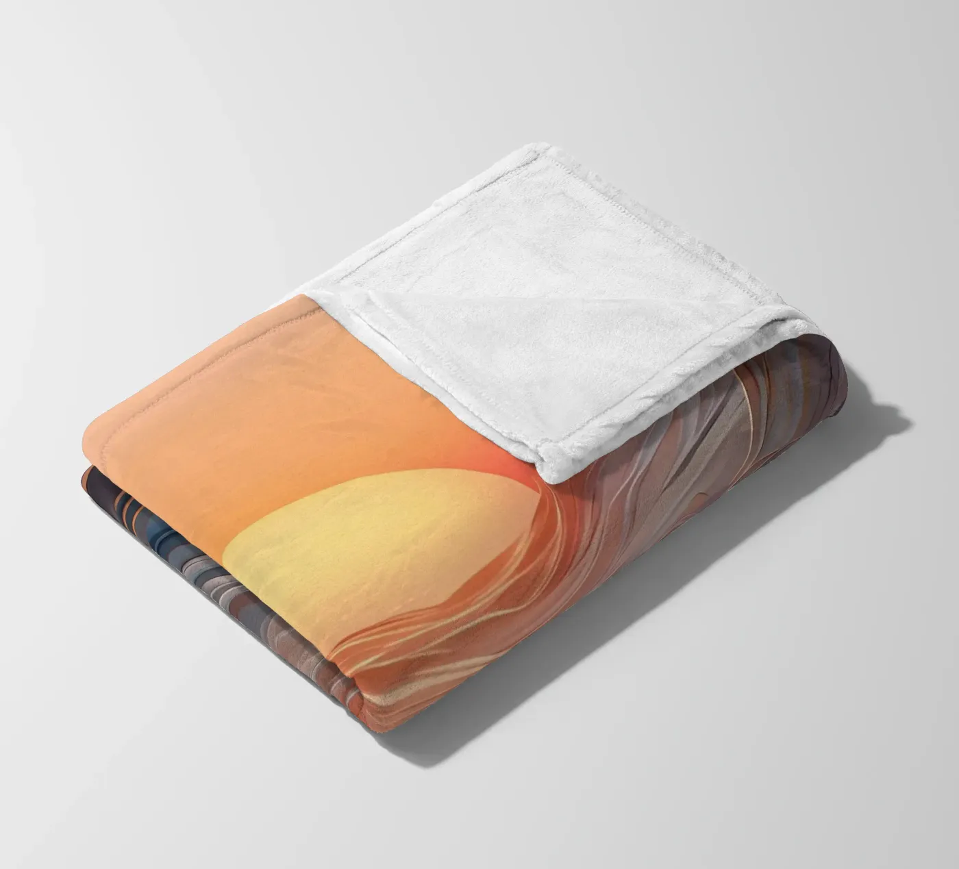 Sunset Symphony fleece blanket by Artistic-shop