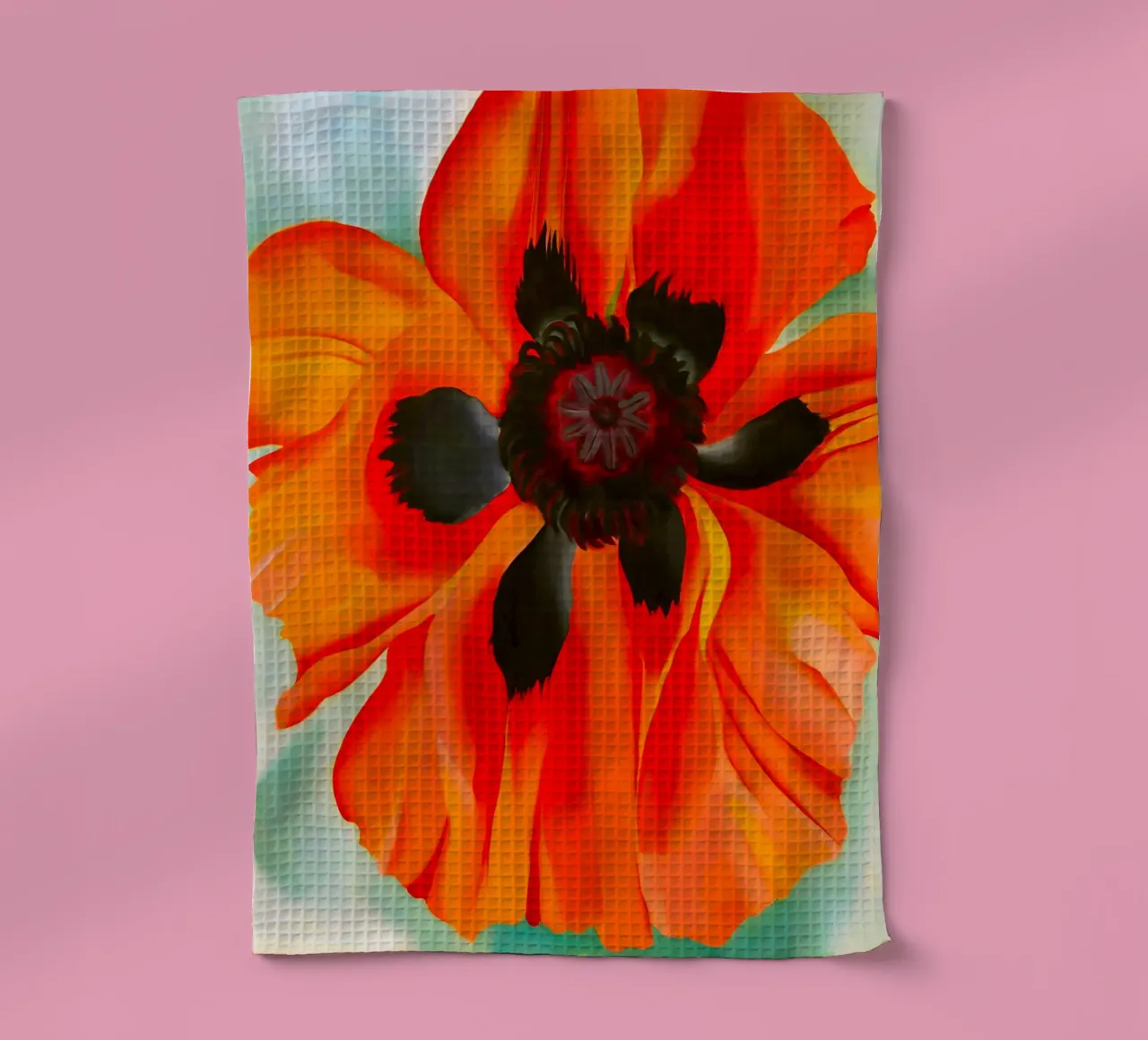 Georgia O'Keeffe - Papavero rosso, 1927 canovaccio da cucina da Kinsley