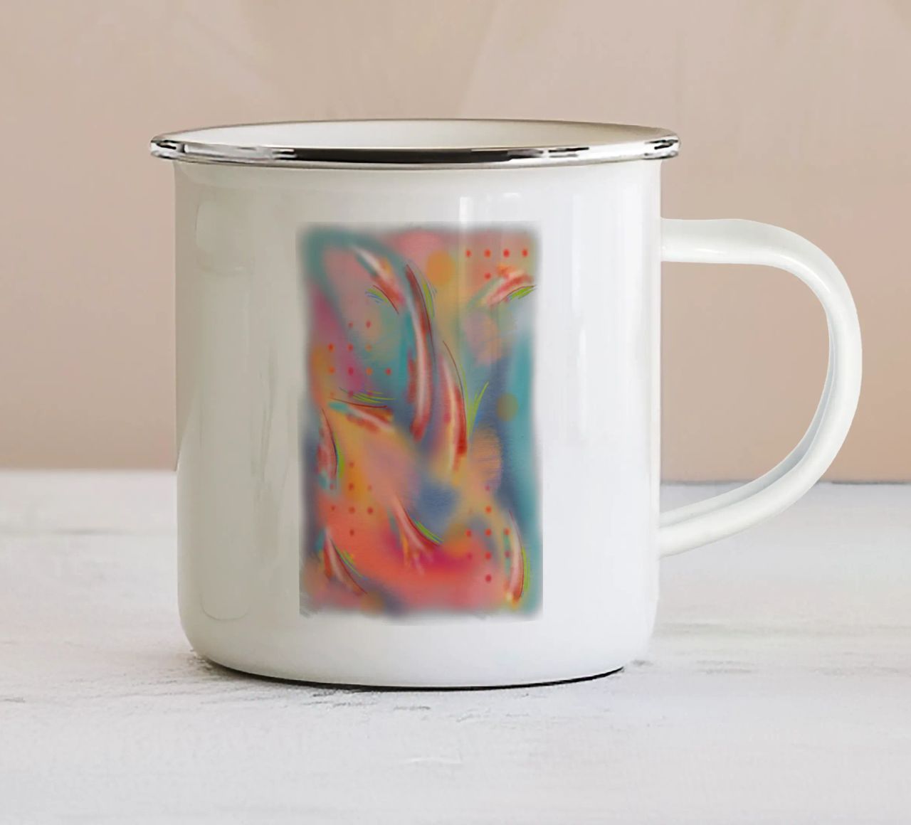 PippiStrumpf tazza in smalto da bezirossi