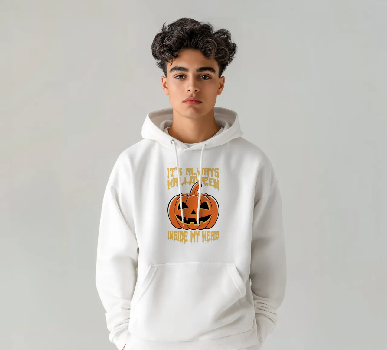It's Always Halloween Inside My Head felpa con cappuccio da edsonramosart