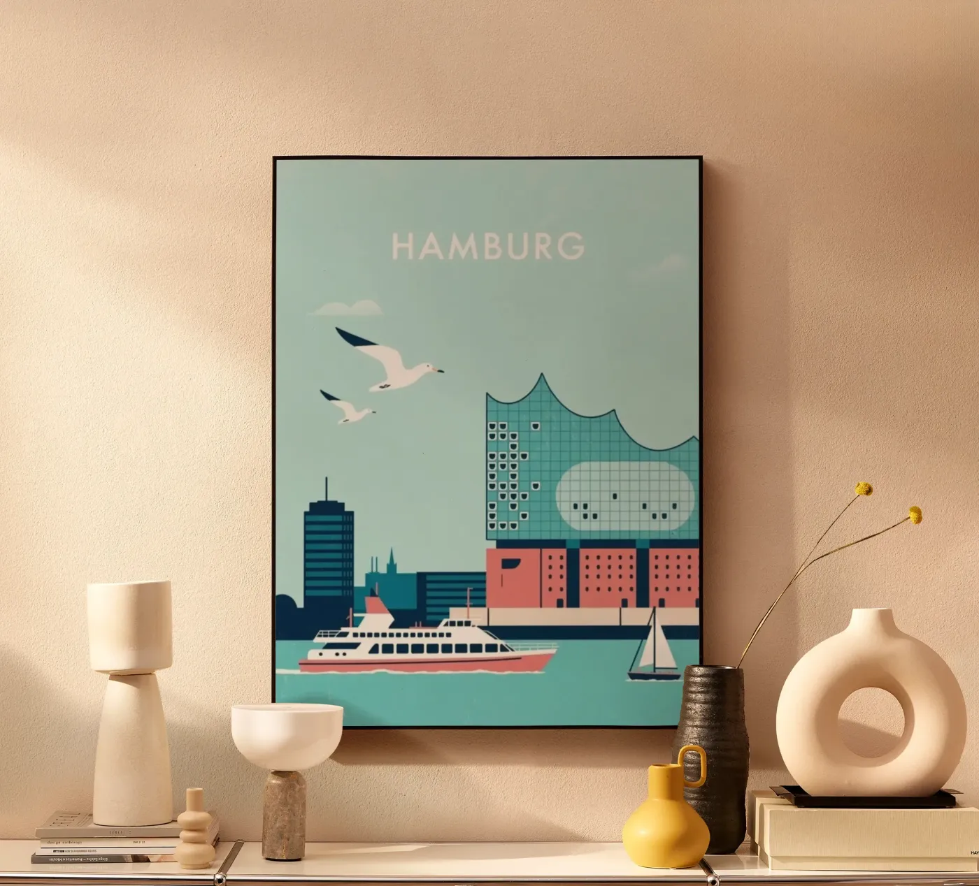 Hamburg acryl van Mayanice
