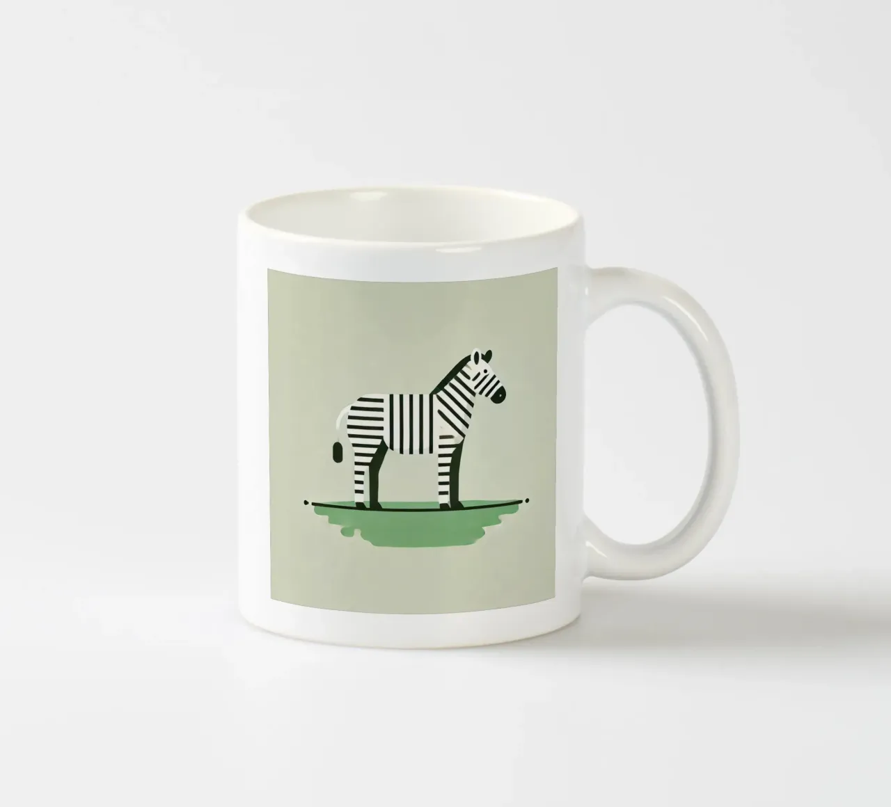 Zebra Keramik Tasse von Alegria Fantasia