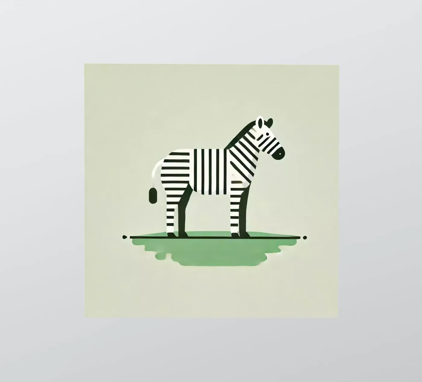 Zebra sticker by Alegria Fantasia